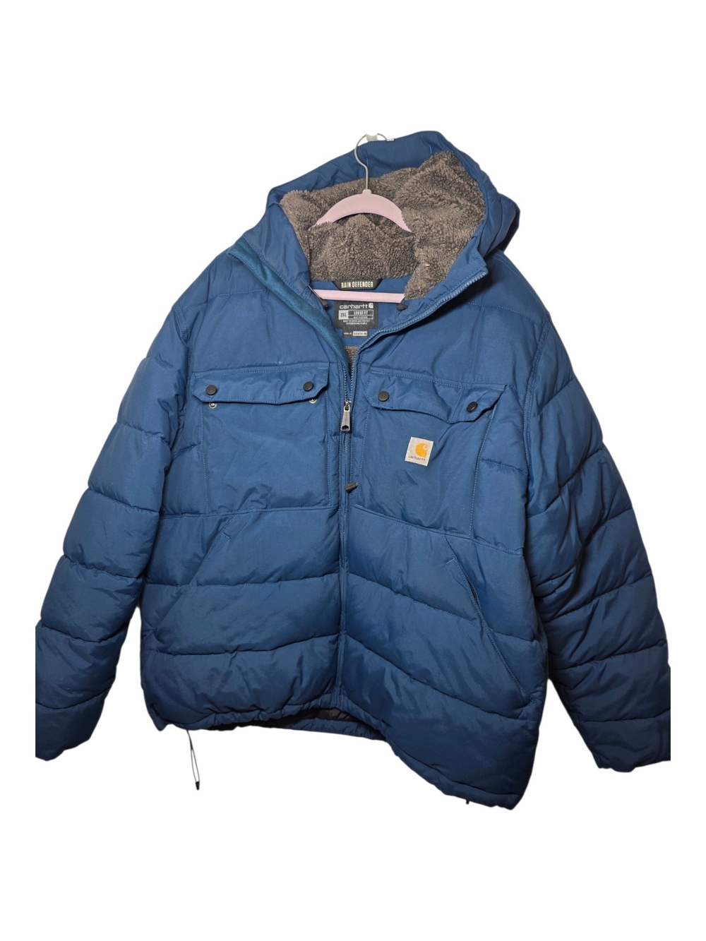 Carhartt Men's Montana Loose Fit Insulated Jacket Style #105474 in Slate Blue 2X